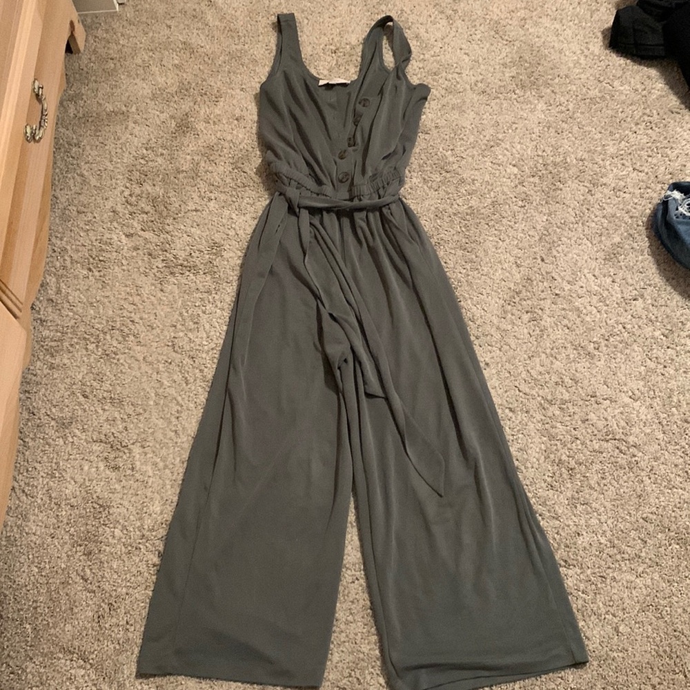 Lightly worn sage/ olive green jumpsuit from The Loft.